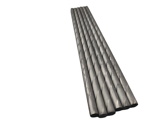 kwaliteit Customizable Length Ground Surface Finish Cemented Carbide Helical Rods for Precision Cutting fabriek