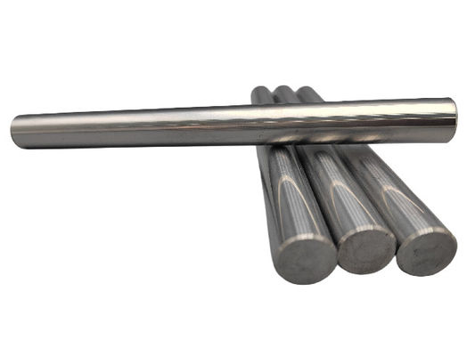 Metalen zilveren wolfraamcarbide staven met één plat eind / één gecamperd eind