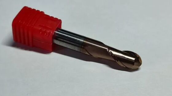 HRC55 Carbide End Mill Diameter 10 millimeter Bruine kopercoating biedt prestaties bij verschillende bewerkingen